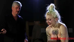 Amazing Blonde Teen Weeping in Terrible Pain